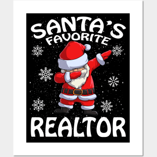 Santas Favorite Realtor Christmas Posters and Art